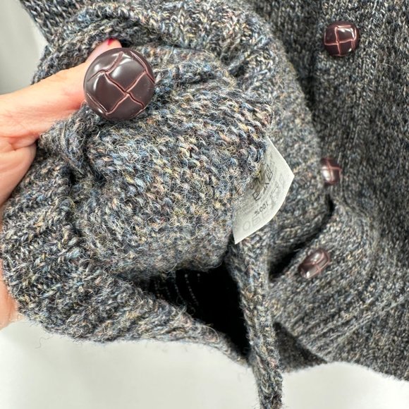 Pendleton Washable Shetland Wool Granpa Dad Woven Button Cardigan - Picture 8 of 8